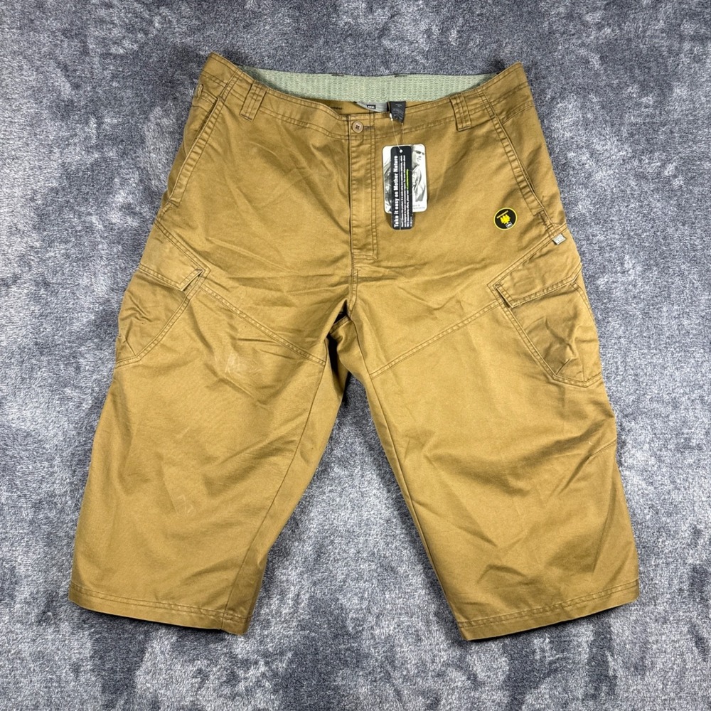 REI Slickrock Cargo Shorts Mens 38 Brown/Tan Organic Cotton Recycled Blend NWT